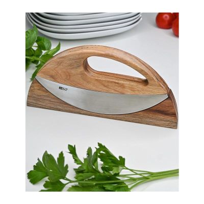 Adhoc Wawe Ahşap Standlı İki Bıçaklı Zırh, 19.8 cm - 2
