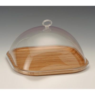 Zicco ZCP-697 Akrilik Kapaklı Ahşap Altlı Fanus, 30x30x15 cm - 1