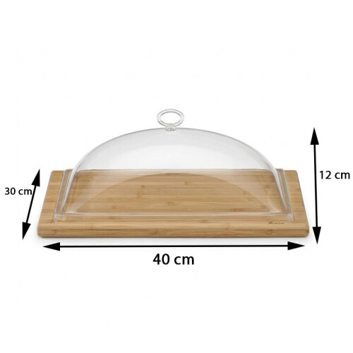 Zicco ZCP-689 Akrilik Kapaklı Ahşap Altlı Fanus, 30x40x12 cm - 2