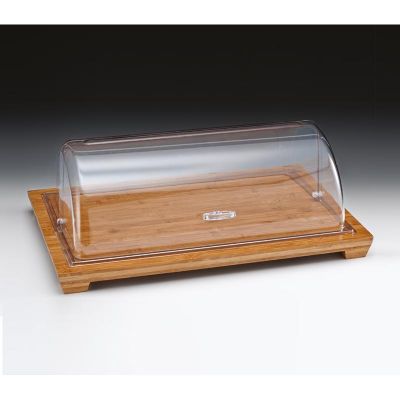 Zicco ZCP-521 Ahşap Altlı Polikarbon Fanus, Rolltop Kapaklı, 59x39 cm - 1