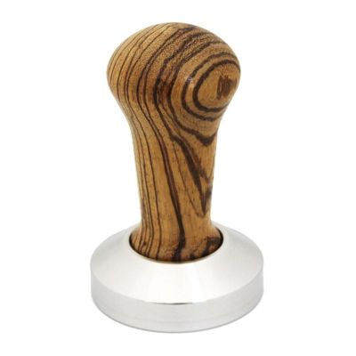 Cafemarkt Zebrano Tamper, Ahşap Saplı, 58 mm - Cafemarkt