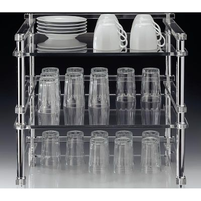 Zicco ZCP-673 Akrilik Bardak Standı, 44x49x51 cm - 1