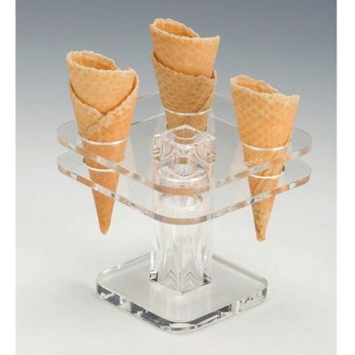 Zicco ZCP-762 Akrilik Dondurma Servis Standı, 13x13 cm - 1