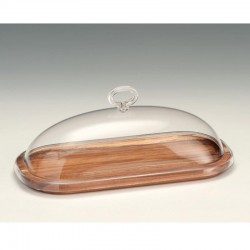 Zicco ZCP-746 Ahşap Altlı Akrilik Kapaklı Fanus, 14x29.5 cm - Zicco