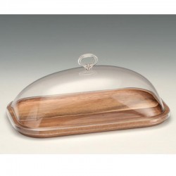 Zicco ZCP-747 Akrilik Kapaklı Ahşap Altlı Fanus, 19x33 cm - Zicco