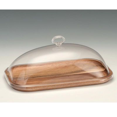 Zicco ZCP-747 Akrilik Kapaklı Ahşap Altlı Fanus, 19x33 cm - 1