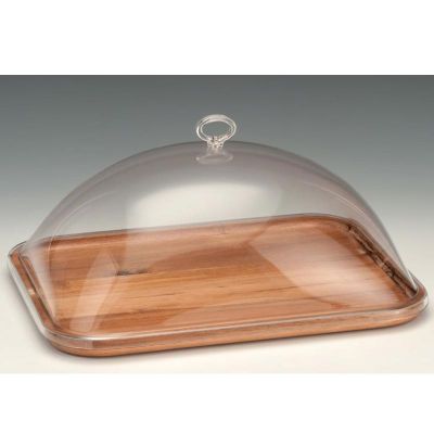 Zicco ZCP-749 Akrilik Kapaklı Ahşap Altlı Fanus, 30x39 cm - 1