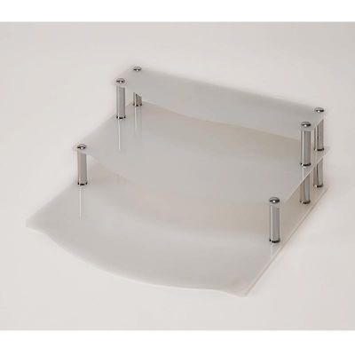 Zicco ZCP-570 Akrilik Merdiven Stand, 3 Katlı, 59x60x22x10 cm - 1