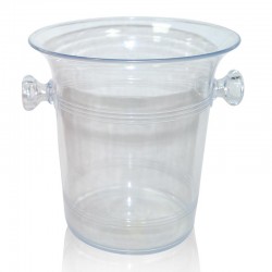 Biradlı BRD-4639 Akrilik Şişe Kovası, 21x21.5 cm, Şeffaf - Biradlı