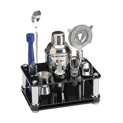 Zicco ZCP-760 Akrilik Standlı Bar Kokteyl Seti Takımı, 9 Parça - 1