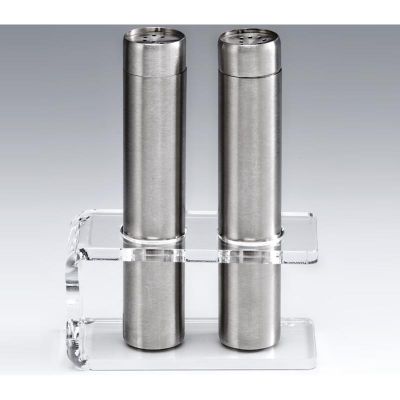 Zicco ZKC- 2700 Akrilik Standlı Tuzluk Biberlik Takımı, 12 cm - 1