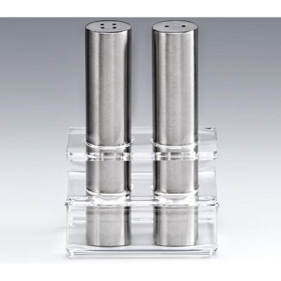 Zicco ZKC-7000 Akrilik Standlı Tuzluk Biberlik Takımı, 13 cm - 1