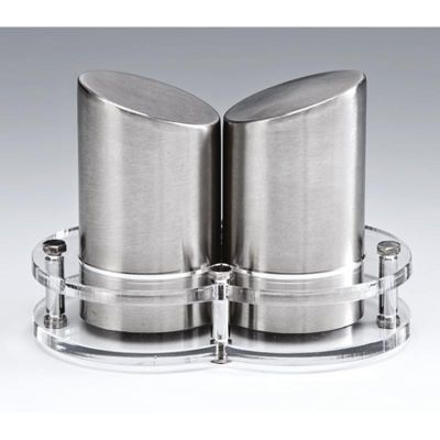 Zicco ZKC-3000 Akrilik Standlı Tuzluk Biberlik Takımı, 8.5 cm - 1