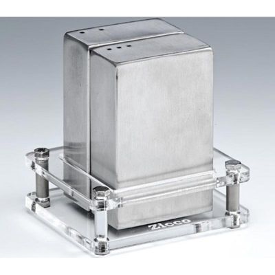 Zicco ZKC-8900 Akrilik Standlı Tuzluk Biberlik Takımı, 9 cm - 1