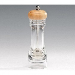 Zicco P-22806 Akrilik Tuz ve Karabiber Değirmeni, 16.5 cm - Zicco