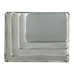 Almetal Aluminum Pressed Baking Tray, 1.5 mm, 40x60 cm - Thumbnail