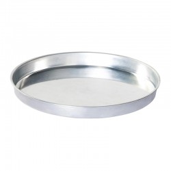 Almetal Aluminum Round Baklava Tray, 22 cm - Thumbnail