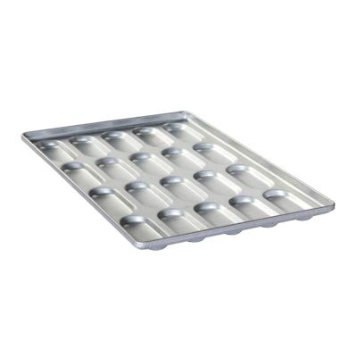 Almetal Aluminum Sandwich Bread Pan, 10 Compartments, 40x60 cm - 1