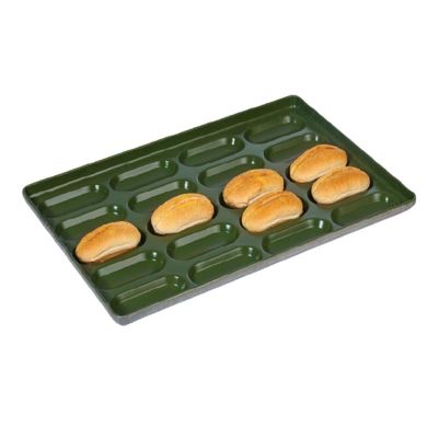 Almetal Aluminum Sandwich Bread Pan, 18 Compartments, 53x65 cm - 1