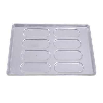 Almetal Aluminum Sandwich Bread Pan, 8 Cavities, 40x60 cm - 1