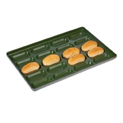Almetal Alüminyum Sandviç Ekmeği Tavası, 18 Gözlü, 80 gr Hamur, 59x80 cm 