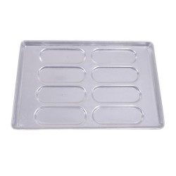Almetal Alüminyum Sandviç Ekmeği Tavası, 8 Gözlü, 80 gr Hamur, 40x60 cm 