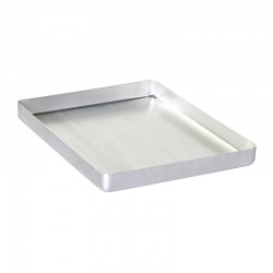Almetal Angular Thin Disposable Baklava Tray, 25x35x3.5 cm - Thumbnail