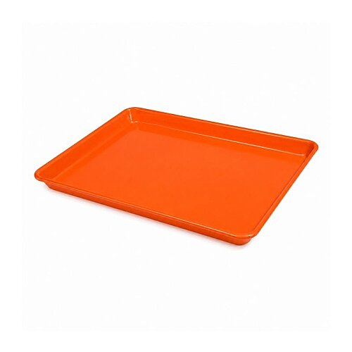 Almetal Alüminyum Hamburger Servis Tepsisi 33x24 cm, Turuncu - 1