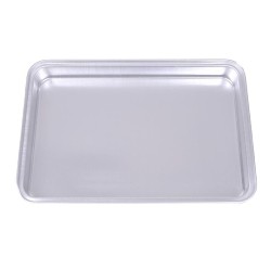 Almetal Köşeli İnce Kordonlu Tek Kullanımlık Baklava Tepsisi, 25x35x3.5 cm 