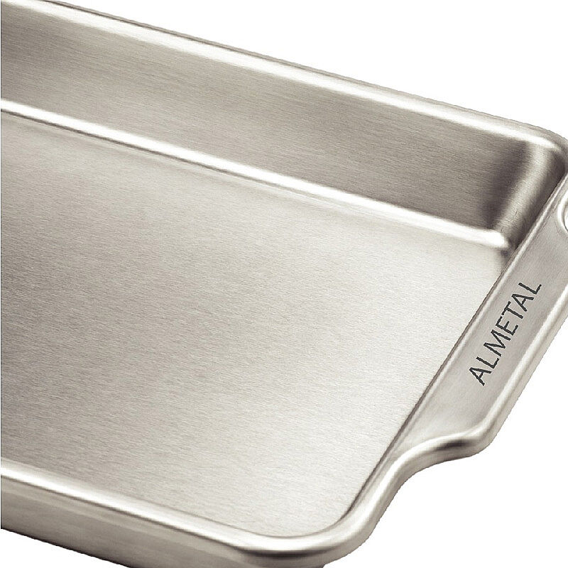 Almetal Kulplu Hamburger Servis Tepsisi, 24x33 cm - Almetal