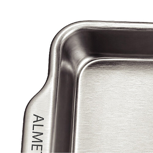 Almetal Kulplu Hamburger Servis Tepsisi, 24x33 cm - 4