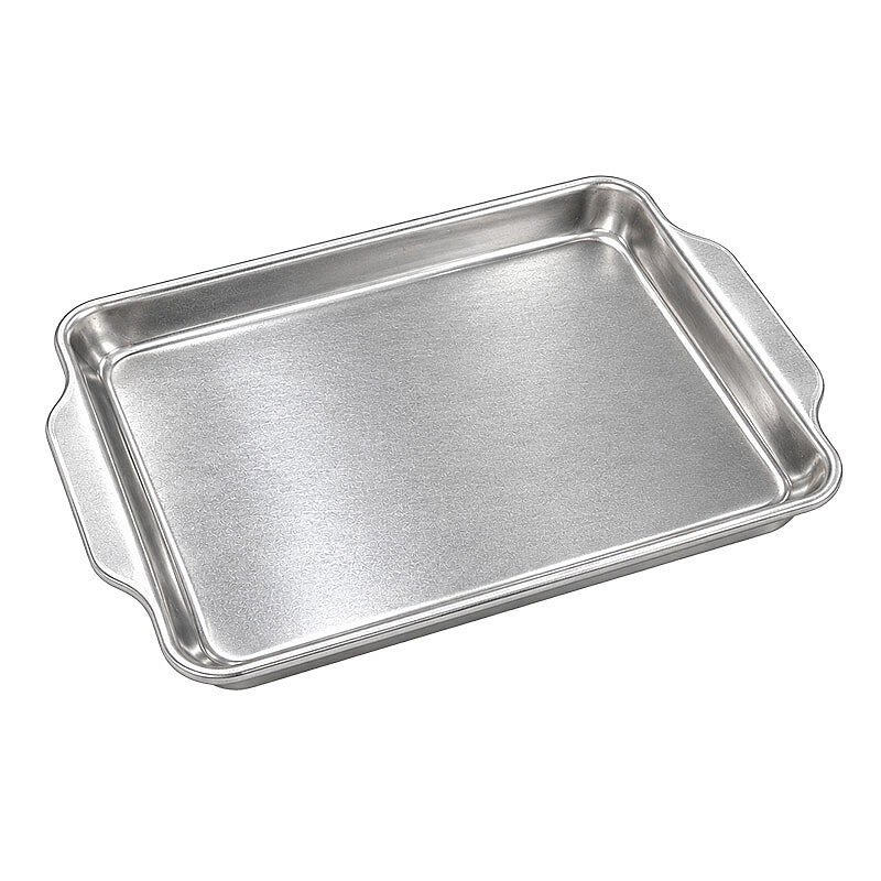 Almetal Kulplu Hamburger Servis Tepsisi, 24x33 cm - Almetal