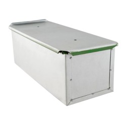 Almetal Desenli Pres Baskı Kaplamalı Market Tost Ekmeği Tavası, 9x9x28 cm - Almetal