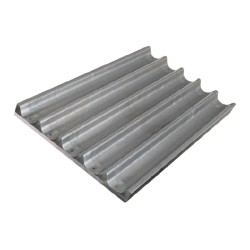 Almetal Perforated Aluminum Baguette Pan, 59x80 cm - Thumbnail