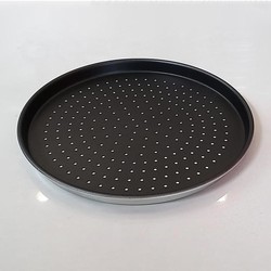 Almetal Standard Model Coated Perforated Pizza Pan, 22 cm - Thumbnail