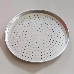 Almetal Standard Model Perforated Pizza Pan, 34 cm - Thumbnail