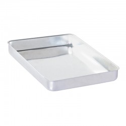 Almetal Thick Angular Aluminum Baklava Pan, 20x30x3 cm - Thumbnail