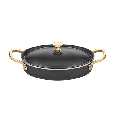 Altınbaşak Black Pearl Mini Oval Tencere, 11x17 cm - 1