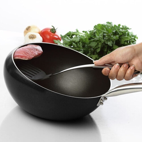 Altınbaşak Boomerang Wok Tava, 28 cm - 5