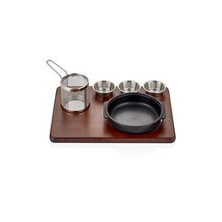 Altınbaşak Cast Iron Casserole Presentation Set - Altınbaşak