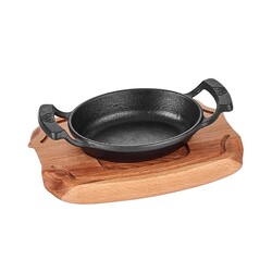 Altınbaşak Cast Iron Oval Sahan+Nihale, 16x12 cm - Altınbaşak