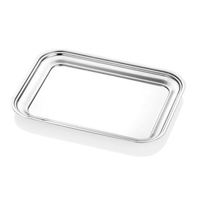 Altınbaşak Paslanmaz Dikdörtgen Tepsi, 20x26x2 cm - 1
