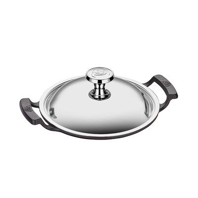 Altınbaşak Döküm Demir Kavurma Sacı+Kapak, 20 cm - 1