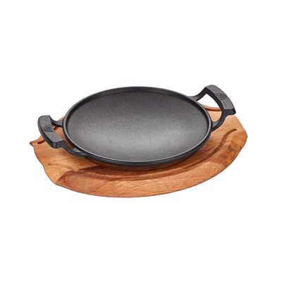 Altınbaşak Döküm Demir Kavurma Sacı+Nihale, 20 cm - 1