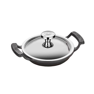 Altınbaşak Döküm Demir Yumurta Sahanı+Kapak, 16 cm - 1