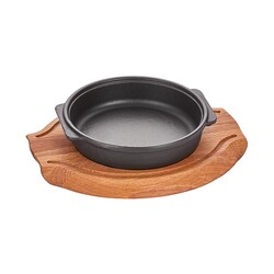 Altınbaşak Döküm Demir Yuvarlak Güveç+Nihale, 16 cm - Altınbaşak