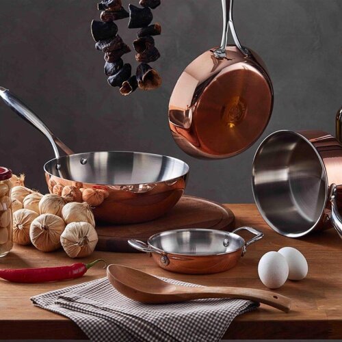Altınbaşak Elit Multi Metal Frying Pan, 28 cm, Copper - 4