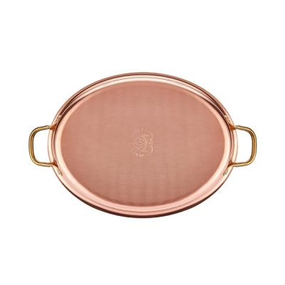Altınbaşak Multi Metal Bakır Oval Sığ Omlet Tavası, 25x17 cm - 4