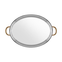 Altınbaşak Multi Metal Bakır Oval Sığ Omlet Tavası, 25x17 cm - Thumbnail