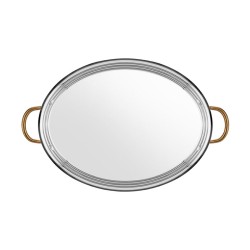 Altınbaşak Multi Metal Bakır Oval Sığ Omlet Tavası, 28x21 cm - Thumbnail